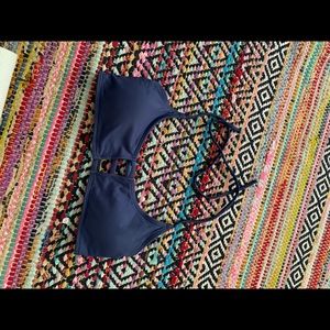 midori navy blue bikini top